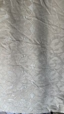 SAMUEL SIMPSON Cream CHENILLE CURTAIN CUSHION UPHOLSTERY FABRIC 4m METRES