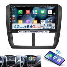 4G 64G FOR Subaru Forester Impreza WRX 08-12 Carplay Stereo Android 13 Car Radio