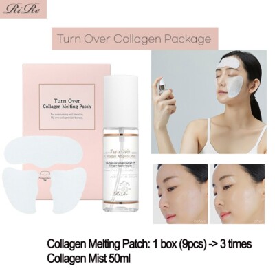 [RiRe] Turn Over Collagen Ampoule Mist 50ml + Collagen Melting Patch 9pcs set