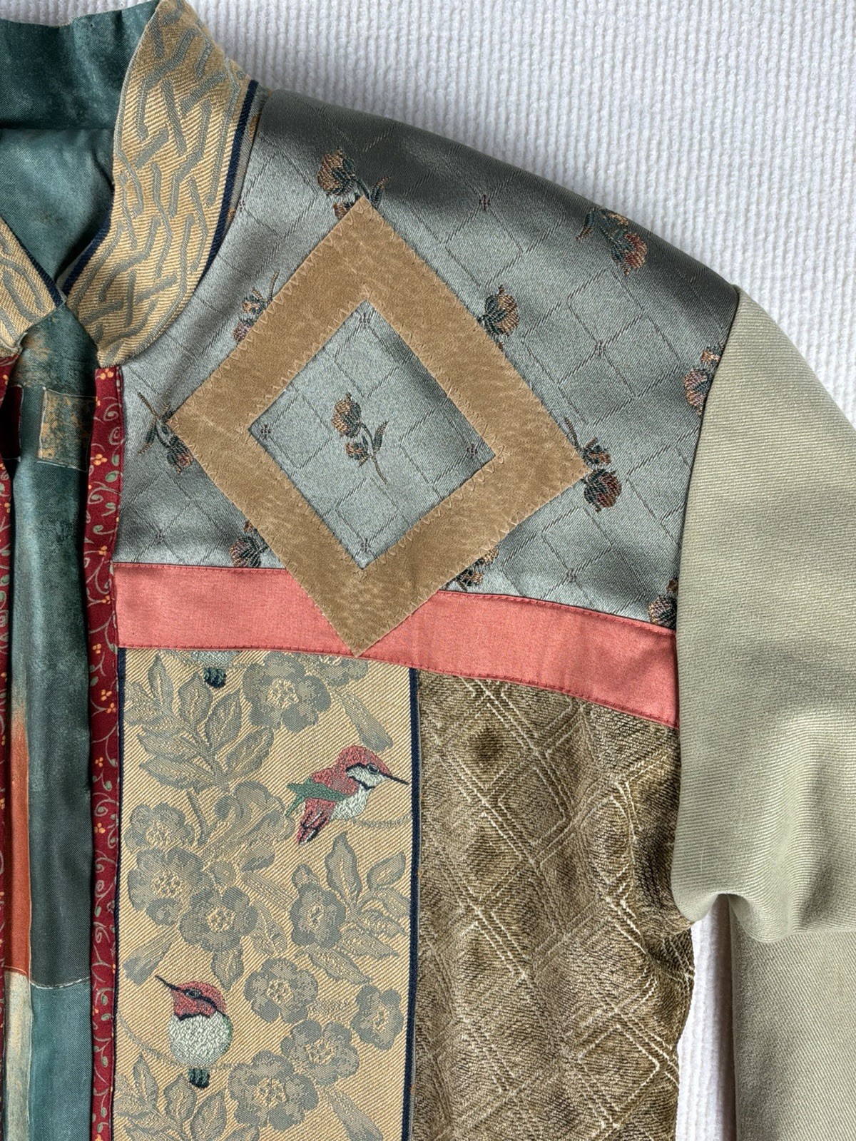 Vintage 90’s Tapestry Patchwork Jacket Women’s  S… - image 5