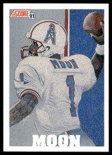 Warren Moon 1991 Score #638 Houston Oilers NFL READ FREE SHIPPING AutographDen