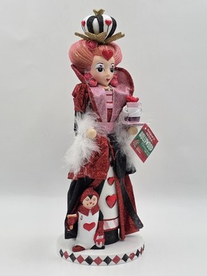 Kurt Adler Hollywood Nutcracker Alice In Wonderland Queen Of Hearts HA0519 17.5''