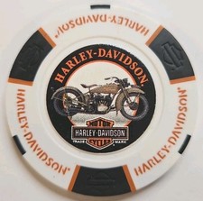 MOTO HARLEY DAVIDSON CON CHIP POKER MOTORE PANHEAD 1929-1973 NUOVO