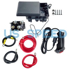 12V 500A Winch Solenoid Contactor Relay Kit w/ Box & Hand Corded & 4 Pre-Wires