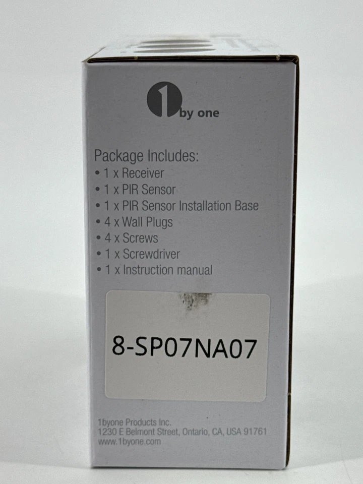 1byone Wireless Driveway Alarm Kit 1000ft Motion Sensor Outdoor Alert 8-SP07NA07 - Image 2 of 4