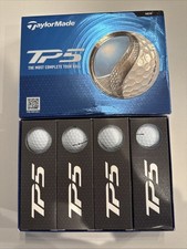 TaylorMade TP5 2024 Urethane Golf Balls - 12 Pack - White NEW No Logos 