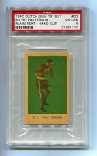 1961 1950 Dutch Gum Bokstavsbilder "D" Set 2 Floyd Patterson PSA 4 Pop 1, 2 hghr