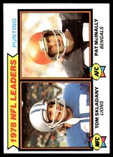 1978 Punting Leaders (Tom Skladany  Pat McInally) 1979 Topps #6 NFL READ