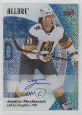 2023-24 Upper Deck Allure Blue Line 34/35 Jonathan Marchessault #92 Auto 10r6