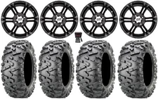 ITP SS212 14" Wheels Black 27" BigHorn 2.0 Tires Suzuki KingQuad
