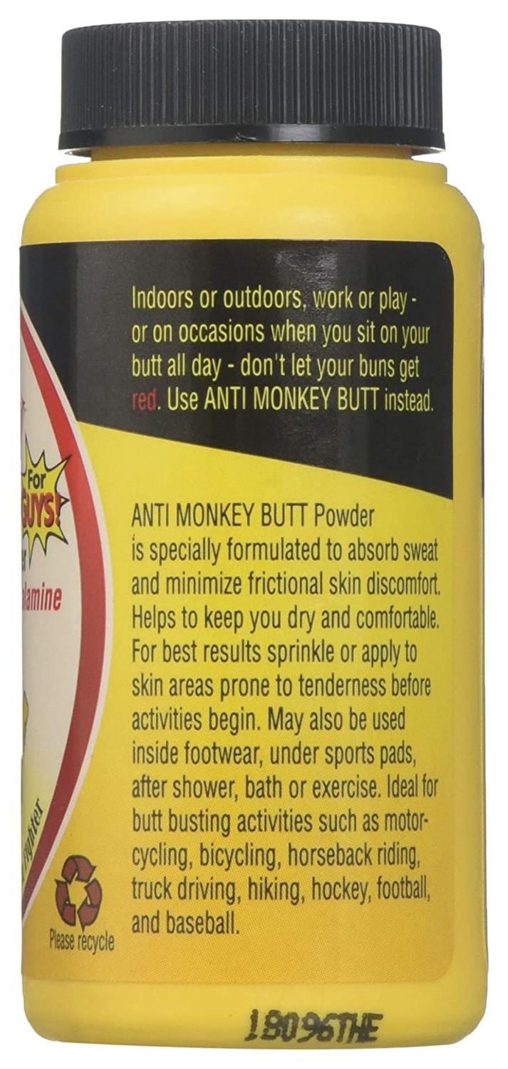 Monkey Butt Anti Monkey Butt Powder Travel Size - Охлаждающий, впитывающий и свежий