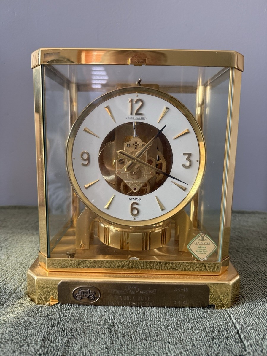 Jaeger-LeCoultre Atmos 置時計 Jaeger-LeCoultre Atmos 528-8 Perpetual Motion 15 Jewel Swiss Clock