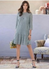 NWT Sundance Catalog Blue Lace “Windflower Whisper Dress” Size S No Slip