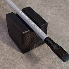 Pencil/Pen Display/Pen Holder For 1 Pen/Pencil. Handmade Black Dyed ASH Wood
