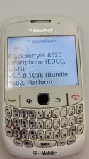 BLACKBERRY 8520 TMobile Smartphone White WiFi QWERTY Trackpad Powers On For Part
