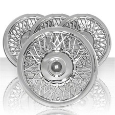 Set Of Four 15 Chrome Abs Hubcap Wheel Covers Push-on - Arfh309