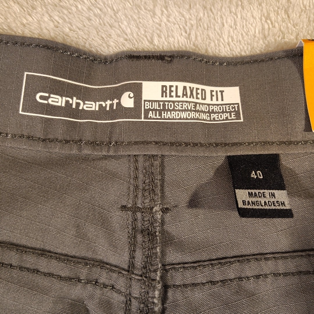 Carhartt Mens Rugged Flex Relaxed Ripstop Cargo Work Shorts 40 x 11" Inseam Gray thumbnail 9