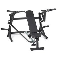 Titan Fitness Plate-Loaded Chest Press Machine with Adjustable FID Bench