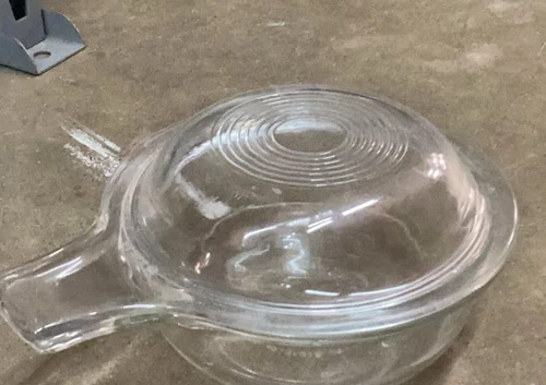 PYREX 601-B Clear Glass 550ML Handled Bowl Dome Lid 601-C