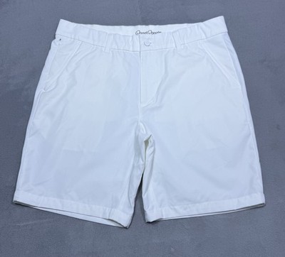 Good Good Golf Shorts Mens 34 White Performance Chino 8  Inseam Athleisure 