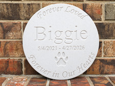 Personalized Engraved Pet Memorial Stone Forever Loved Forever Missed 12inch