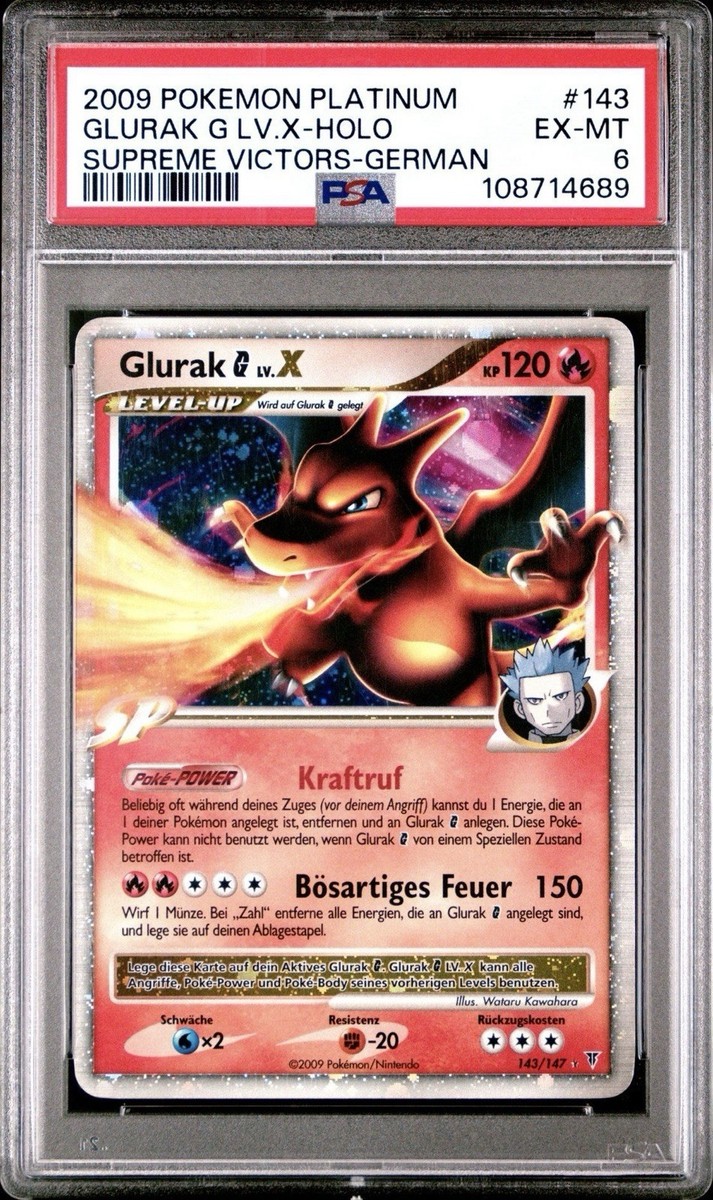 2009 Pokemon GERMAN Platinum Supreme Vic. Glurak-Charizard G Lv. X