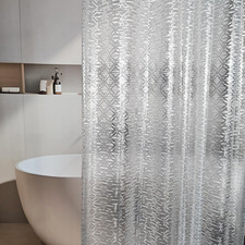 Shower Curtain Liner, 100 Waterproof Peva Shower Curtains with 3 Duty Heavy Bot