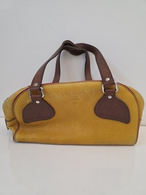 Prada Milano leather handbag Bowling Bag