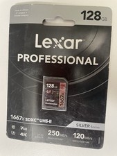 Lexar SILVER Series Professional 1667x 128GB UHS-II SDXC Memory Card