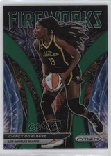 2022 Panini Prizm WNBA Fireworks Green Prizm Chiney Ogwumike #6 00jz