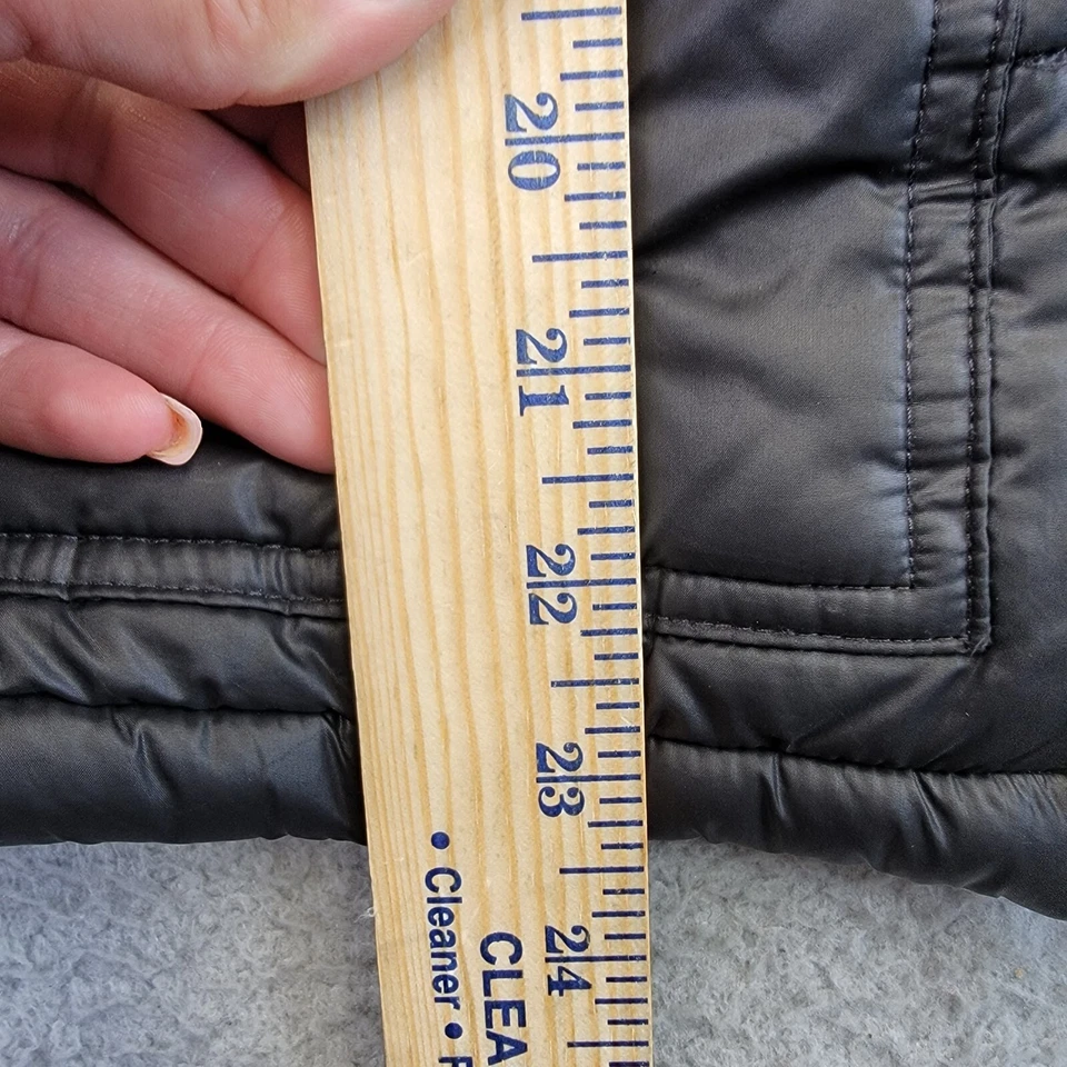 Chaqueta Hurley Micro Puffer Para Mujer Pequeña Negra Mate Cremallera Embalable Abrigo de Invierno Foto 4 de 4