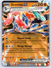 Greninja ex 106/167 Double Rare Twilight Masquerade Pokemon Holo Near Mint