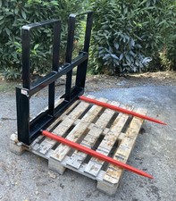 Heavy Duty Kivel Usa Dual Prong Hay Bale Spear For Skid Steer/tractor-back Frame