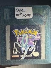 Pokemon Crystal Version (Game Boy Color, 2001) GBC Cart Only TESTED DRY BATTERY