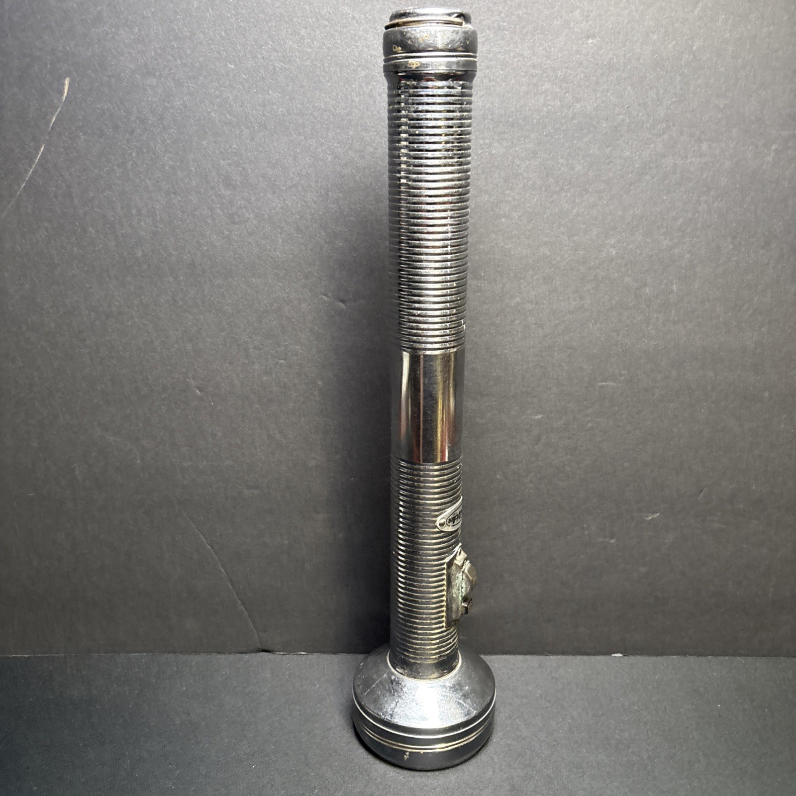 Vintage  TRU-TEST True Value Supreme Vintage 15” Chrome w Morse Code Button ASIS