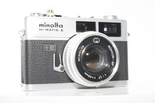 Minolta Hi-Matic E Rangefinder Film Camera Rokkor-QF f/1.7 Serviced JP 560026