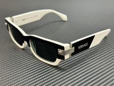 VERSACE VE4465 545987 Black White Grey Men's 53 mm Sunglasses