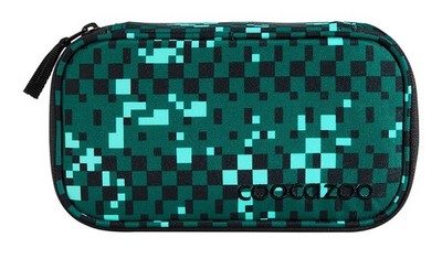 coocazoo Pencil Case Schlampermäppchen Mäppchen Pixel Blox petrol Neu