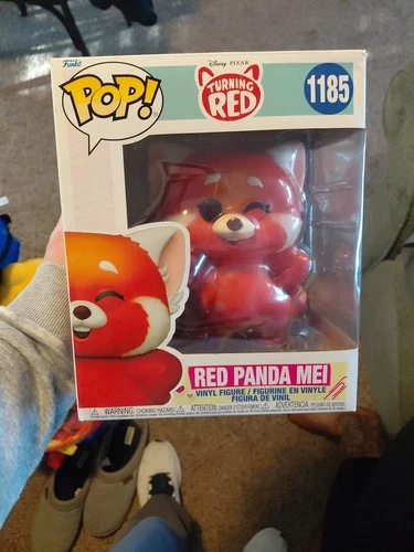 Funko POP! Disney Pixar Turning Red: Red Panda Mei #1185 Flocked VAULTED POP!