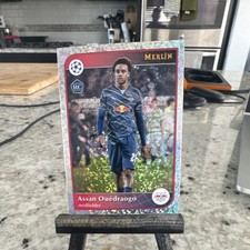 Topps Merlin Assan Ouédraogo RB Leipzig 2024-25 UEFA Rookie #70 Soccer Card. rookie card picture