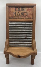 Vintage Dubl Handi Washboard  Columbus Ohio Washboard Company Decorative Rare