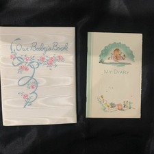 Vintage Our Baby  s Book by CR Gibson  My Diary By Bettencourt  s Miracle Markets