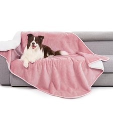 gogobunny Waterproof Bed Blanket, Reversible Sherpa Fleece Throw Blanket for ...