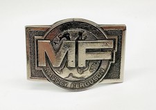 MF Massey Ferguson Tractors Agriculture Farm Equipment Vintage Belt Buckle 1978