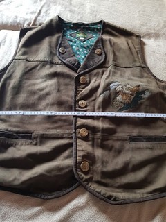 Trachtenlederweste Gr.56 Wildleder .Marke Hammerschmid