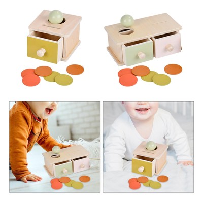 Ball-Drop-Box, Aktivitätsspiel, Objekt-Permanenzbox für Jungen und Mädchen