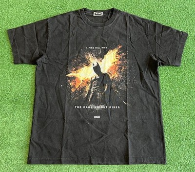 KITH Tシャツ THE DARK KNIGHT RISES Mサイズ New Kith Batman Dark Knight Rises Vintage Tee Shirt FW24 Black