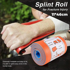 First Aid Universal Aluminum Splint Roll, Medical Survival Polymer for Fixture B
