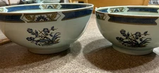 Lot of 2 ADAMS Calyx Ware Ming Toi Wedgwood Ironstone Serving Centerpiece Bowl