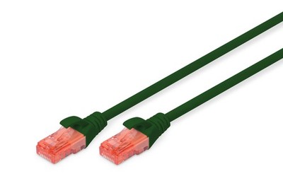 DIGITUS CAT 6 U-UTP Patch Cable, 1m, Network LAN DSL Ethernet Cable, LSZH, Coppe